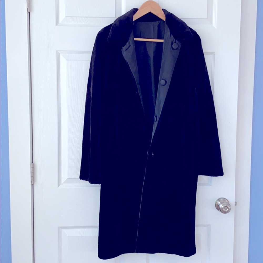 Neiman Marcus Faux Fur Reversible Coat
